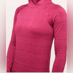 Lululemon Size 8/10 Rest Less Hoodie Pullover Violet Red Pink